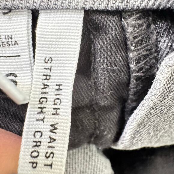LOFT Ann Taylor High Waist Straight Crop Jeans Womens 26/2 Gray Denim Casual - Picture 11 of 11